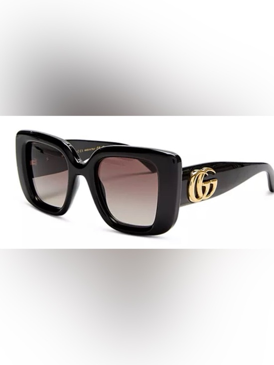 Gucci Accessories - Gucci Black BUTTERFLY GOLD GG SUNGLASSES  50mm NEW $560